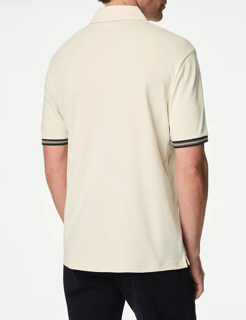 Pure Cotton Tipped Polo Shirt