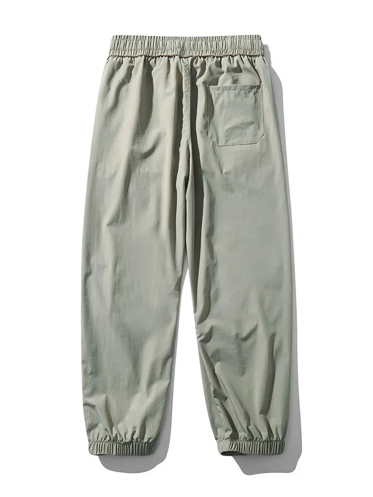 Elastic Waist Parachute Cargo Pants