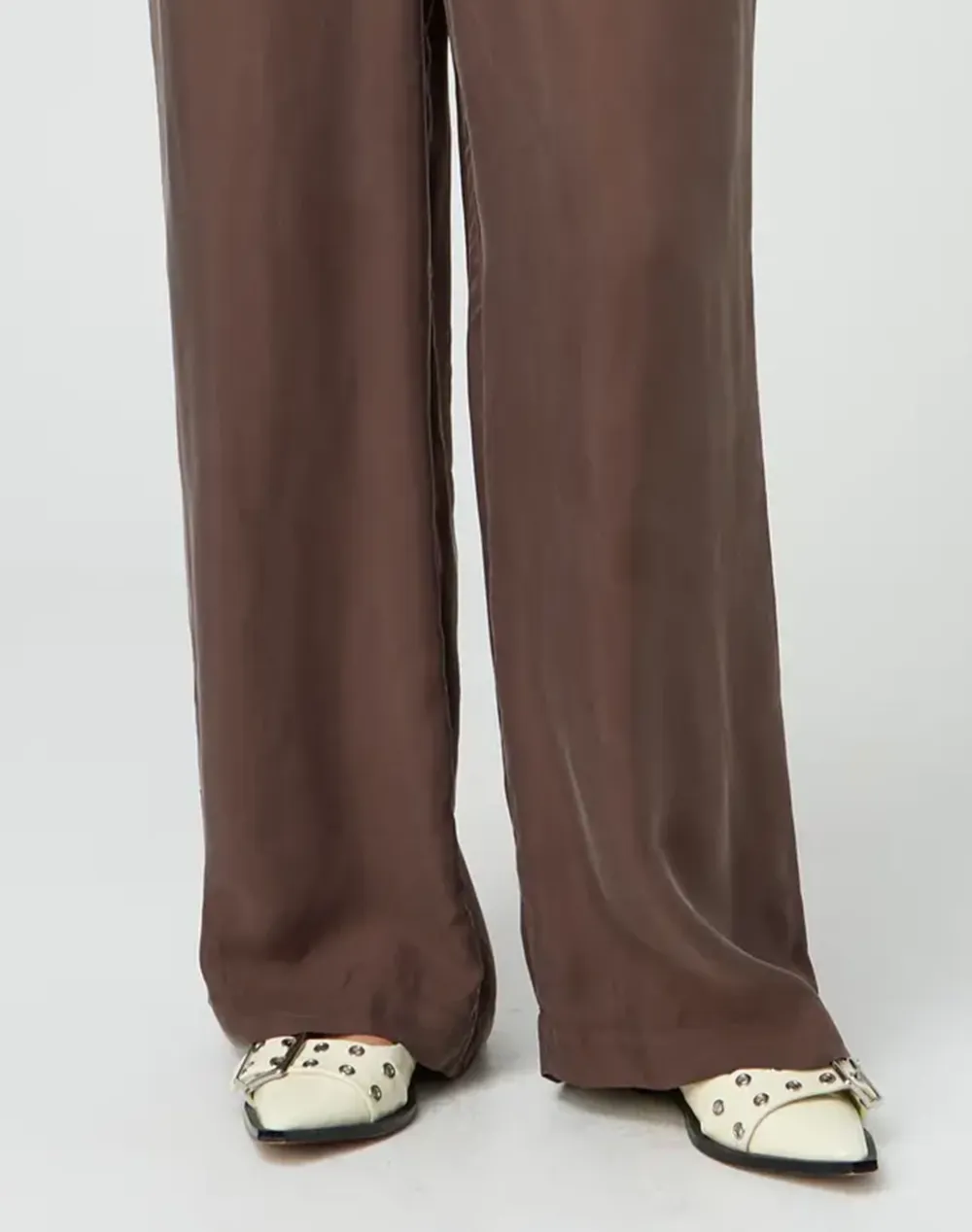 Cupro Tie Up Loose Leg Pant