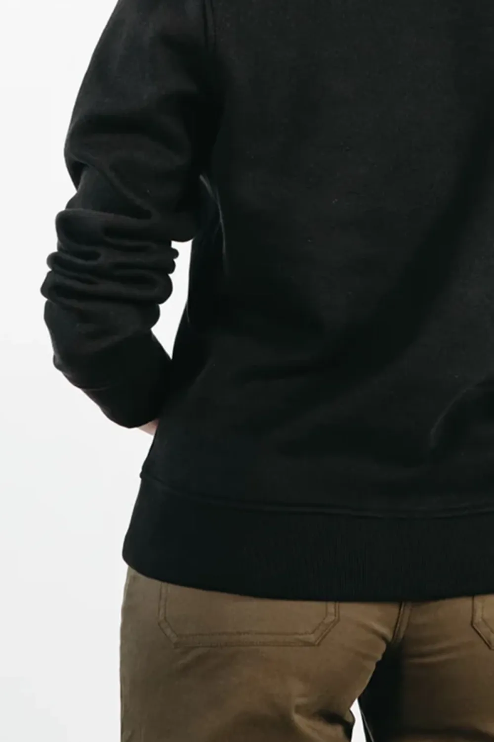 The Linnton Crew Black Sweatshirt