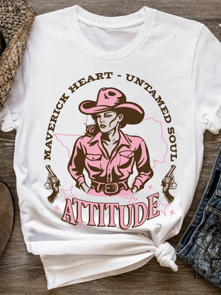 Wild West Cowboy Girl T-Shirt