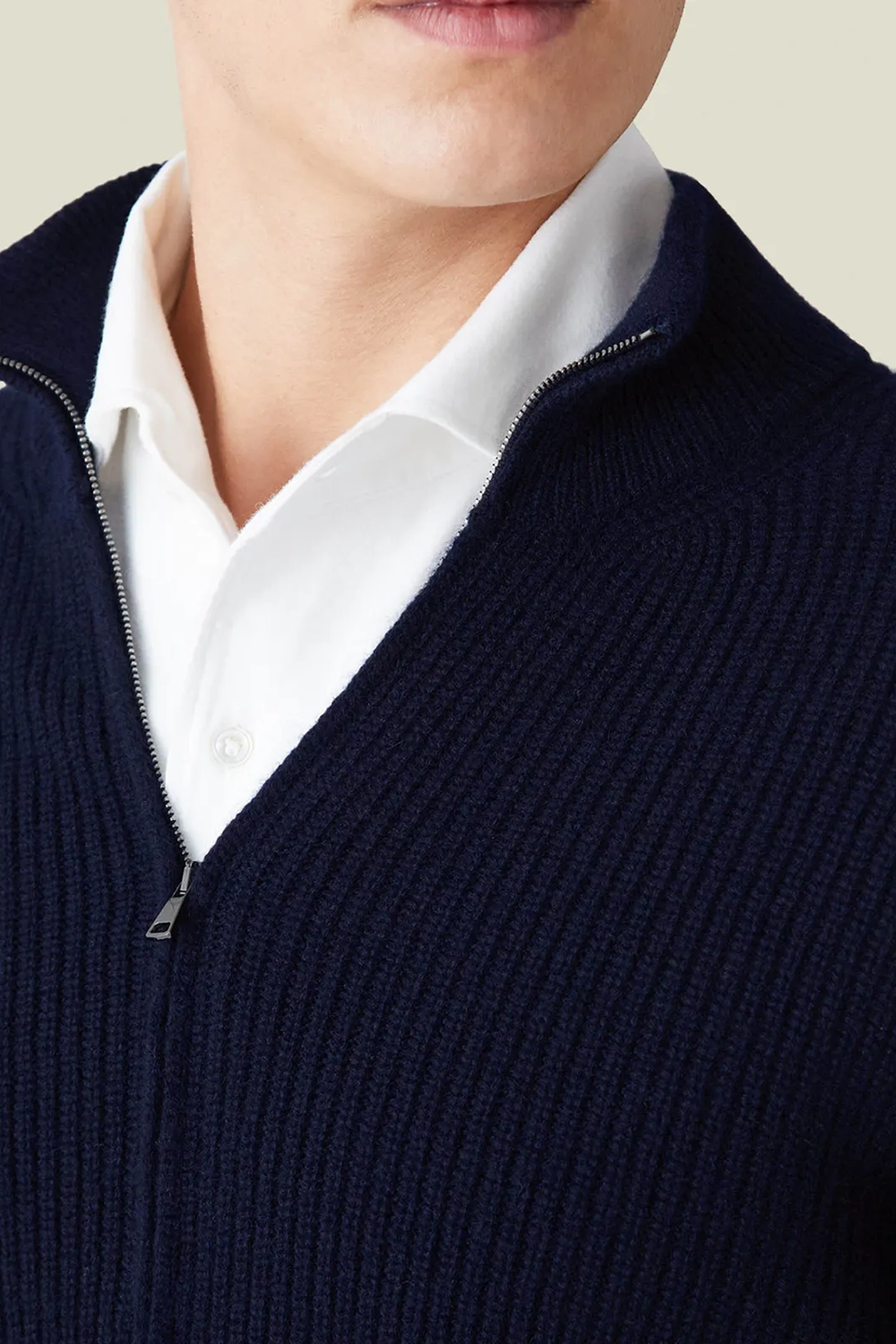 Premium Lanfranchi Zipper Cardigan