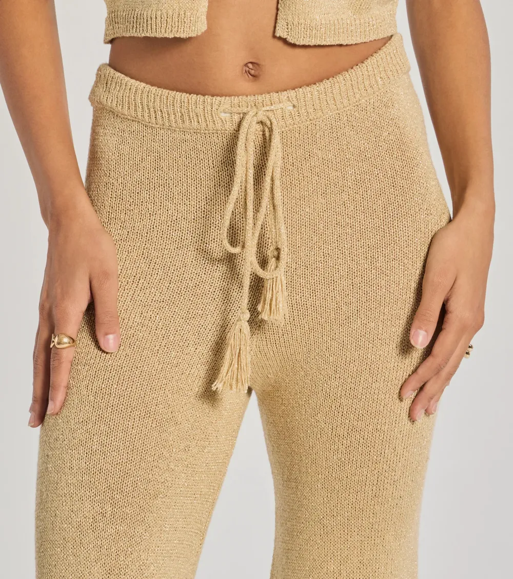 Cozy Luxe Lurex Knit Pants