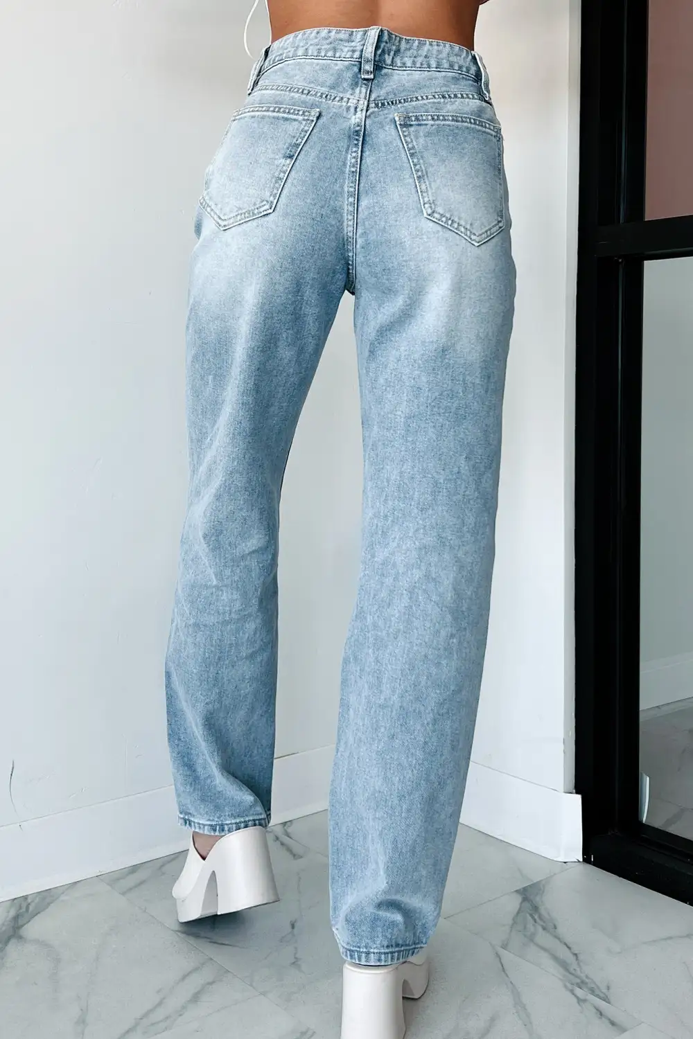 Sebastian High Rise Dogma Straight Leg Jeans