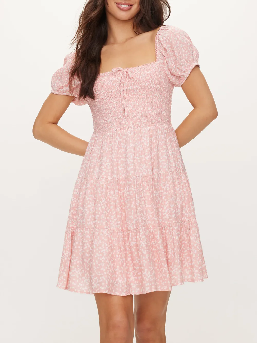 Bridie Puff Sleeve Mini Dress