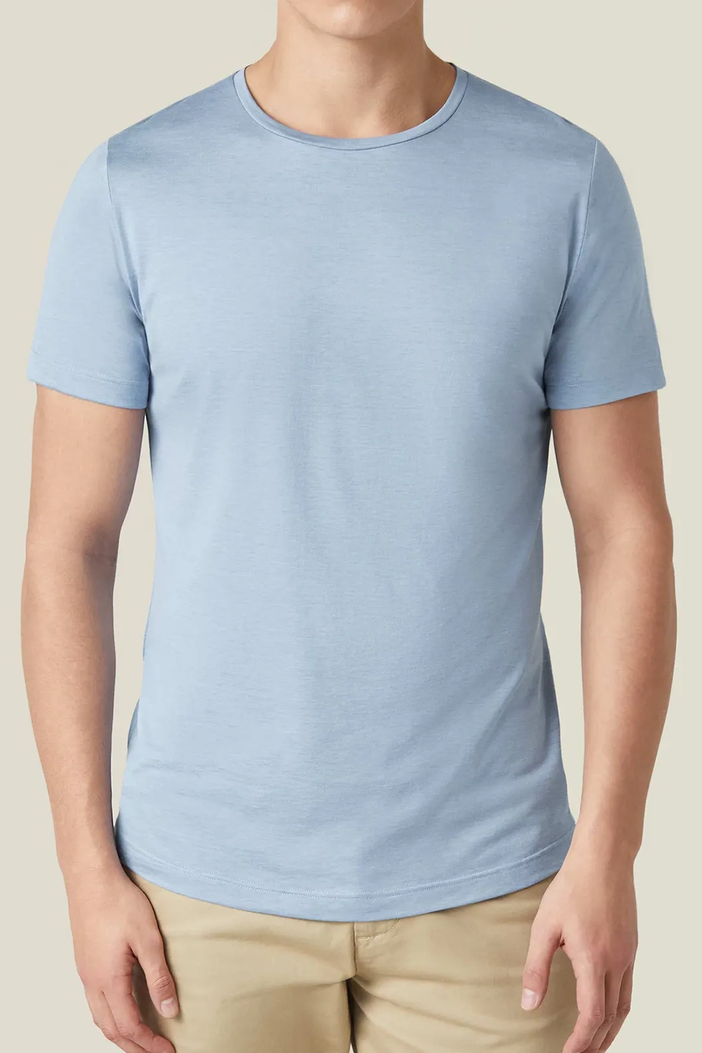 English-Concealed Double-Stitched Seams T-Shirt