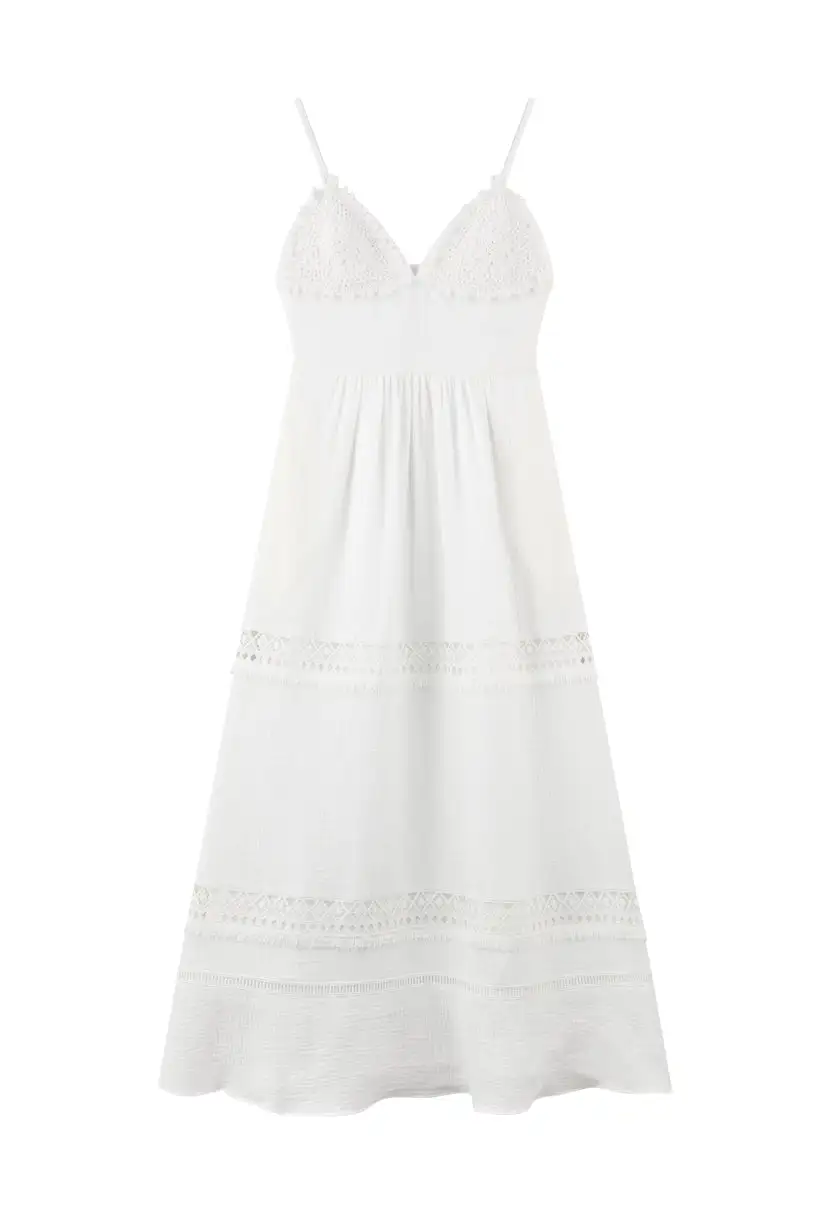 Imogene Dress - White Eyelet