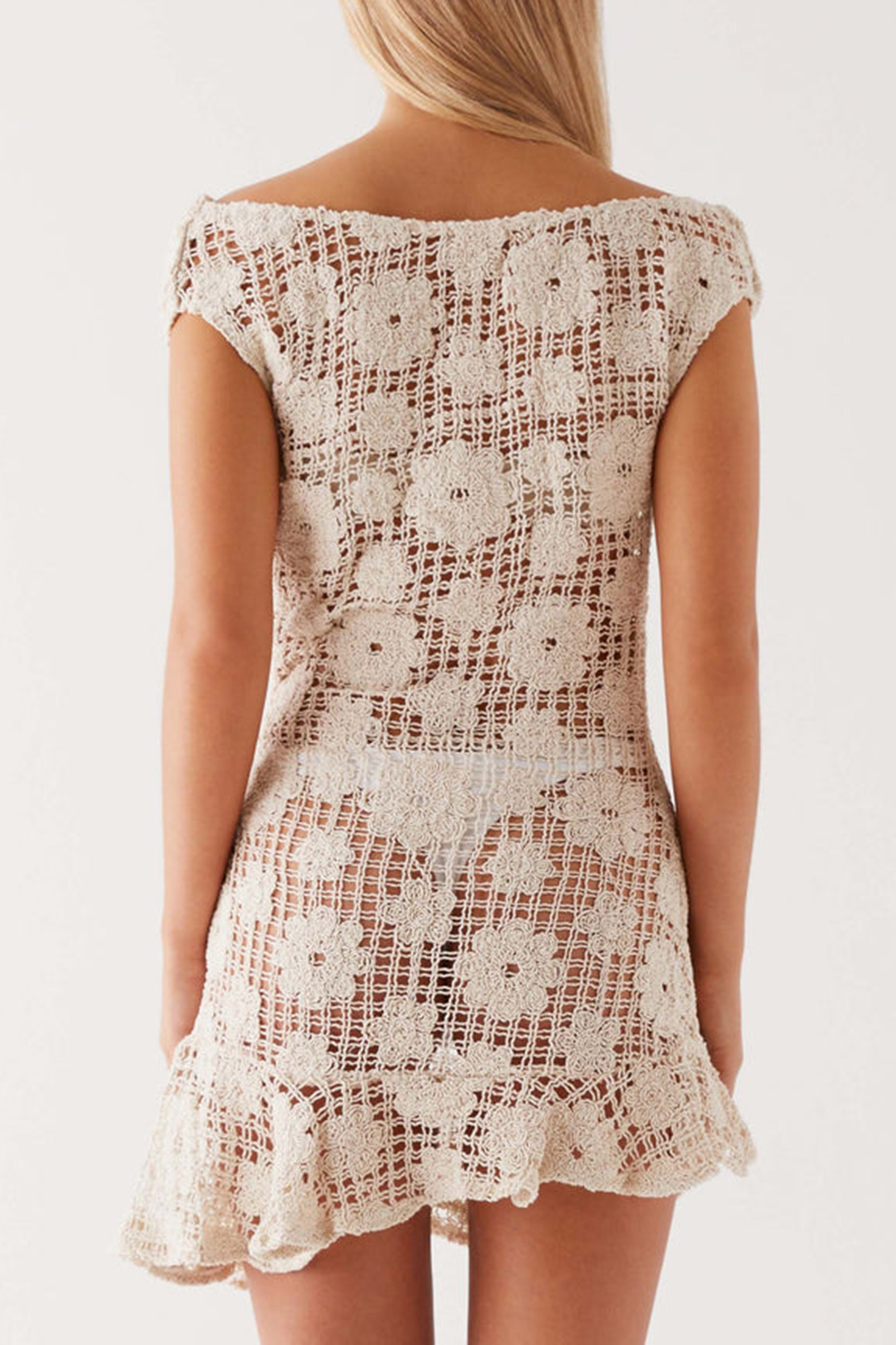 Sunnyside Crochet Mini Dress