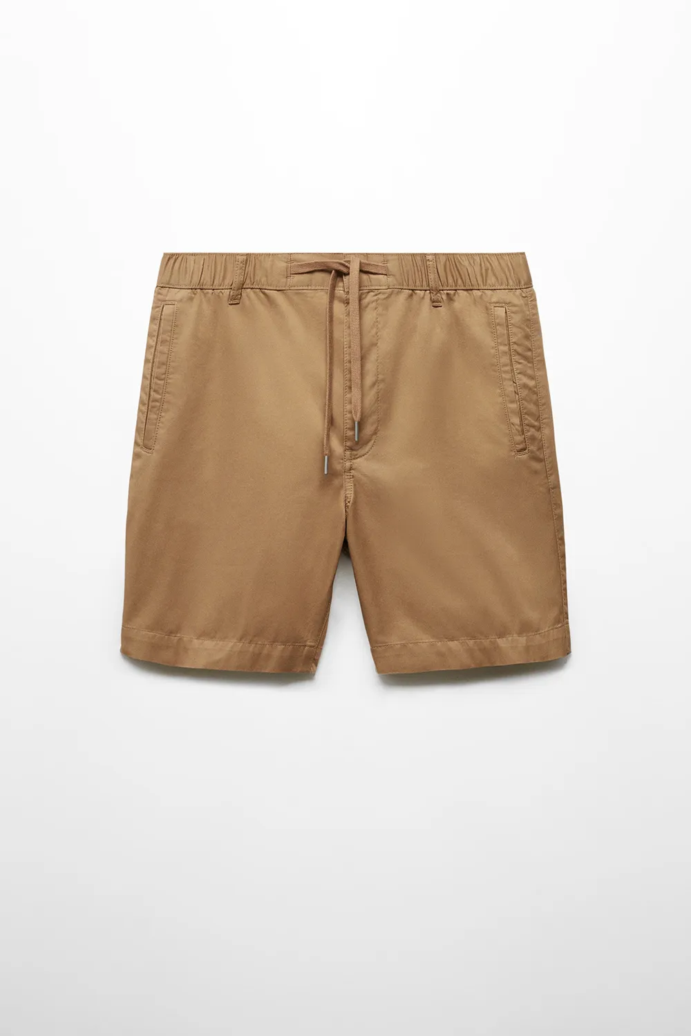 100% cotton drawstring bermuda shorts