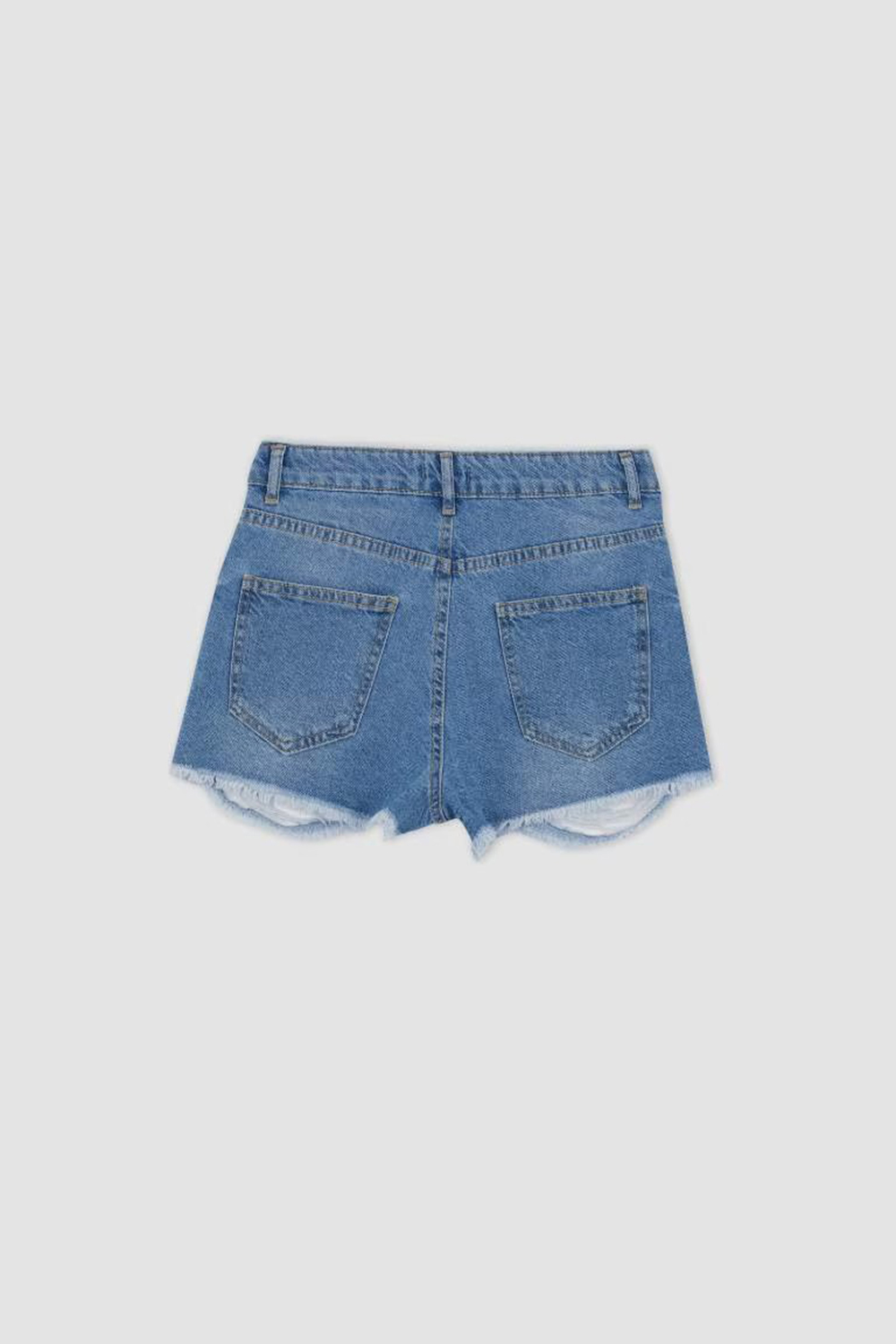 Jean Normal Waist Cut Ended Trousers Shorts