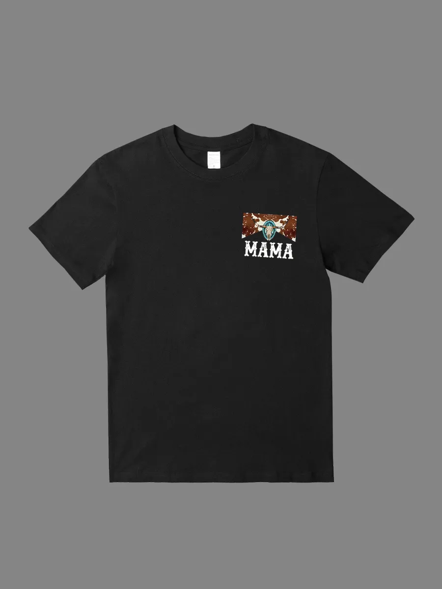 MAMA MAMA Western Pattern T-shirt