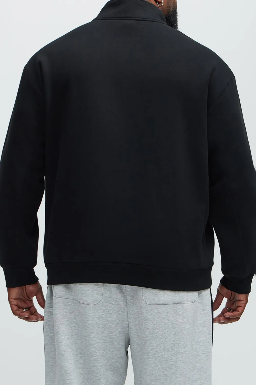 Quarter Zip Collar Sweatshirt