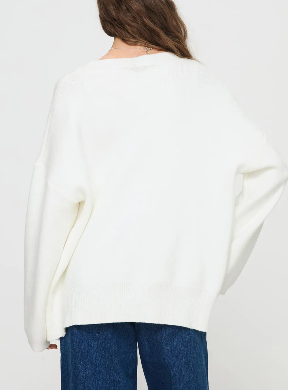 Burke Cardigan White