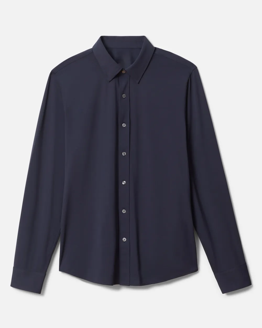 Men's Solid Long Sleeve Button Down Shirts