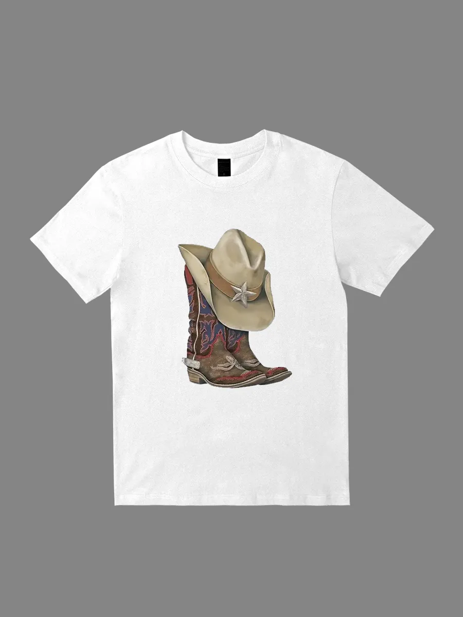 Western Cowboy Boots Country T-Shirt