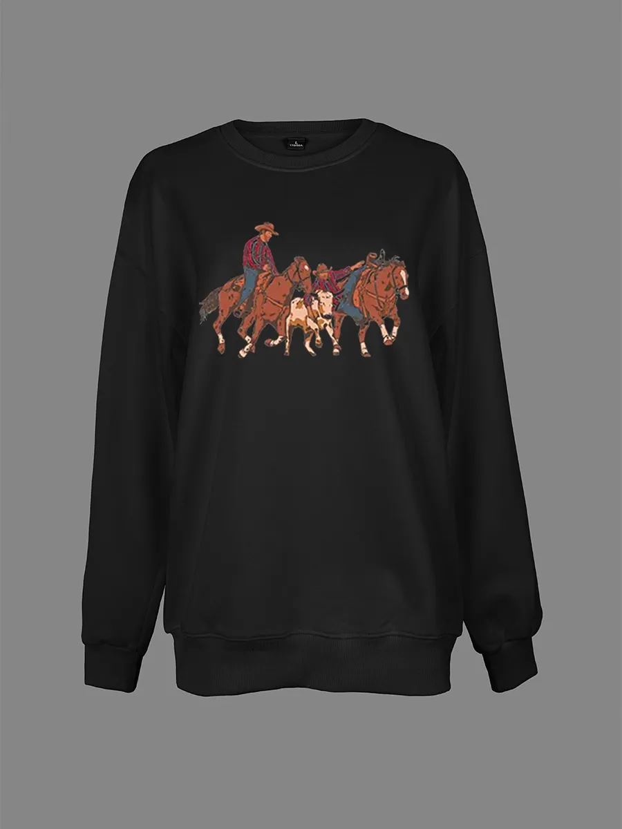 Horseback Cowboy Knight Western Sportswear