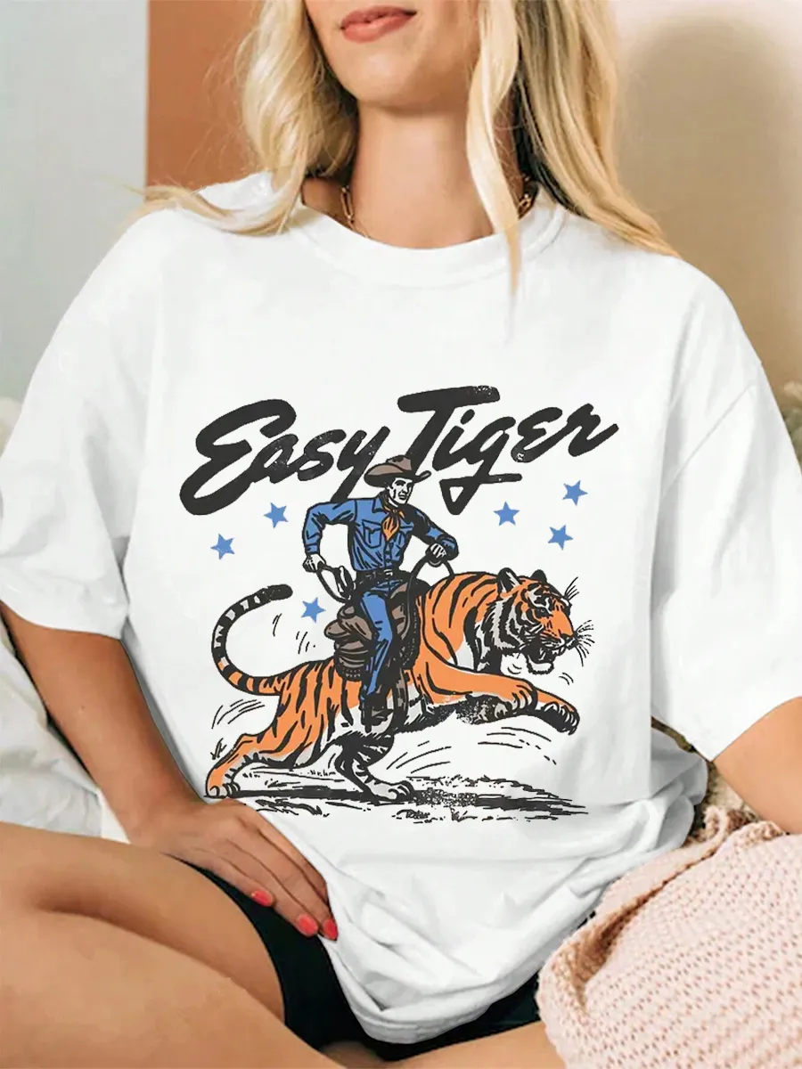 Easy Tiger Western Grunge Cowboy T-shirt