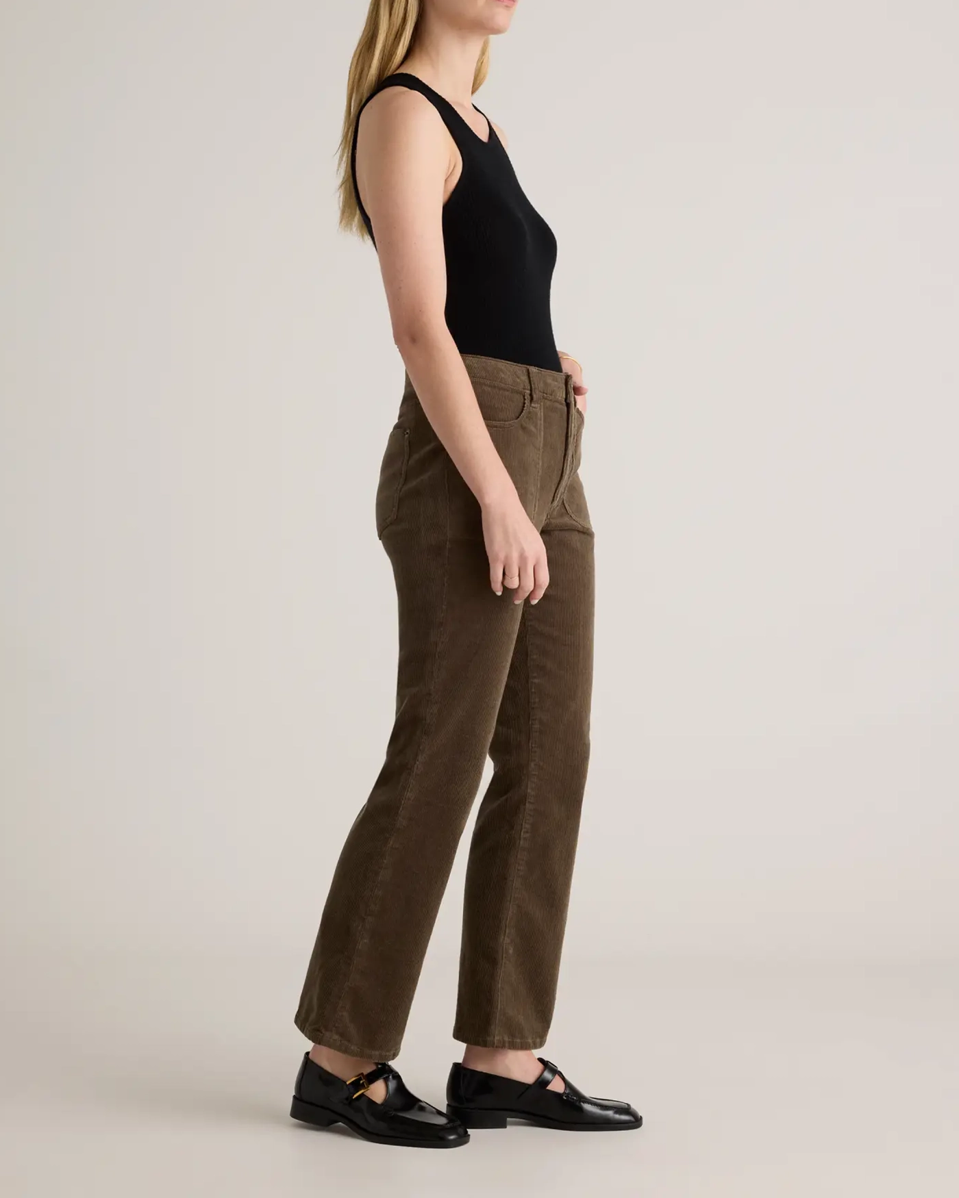 Cotton Corduroy Flare Pants