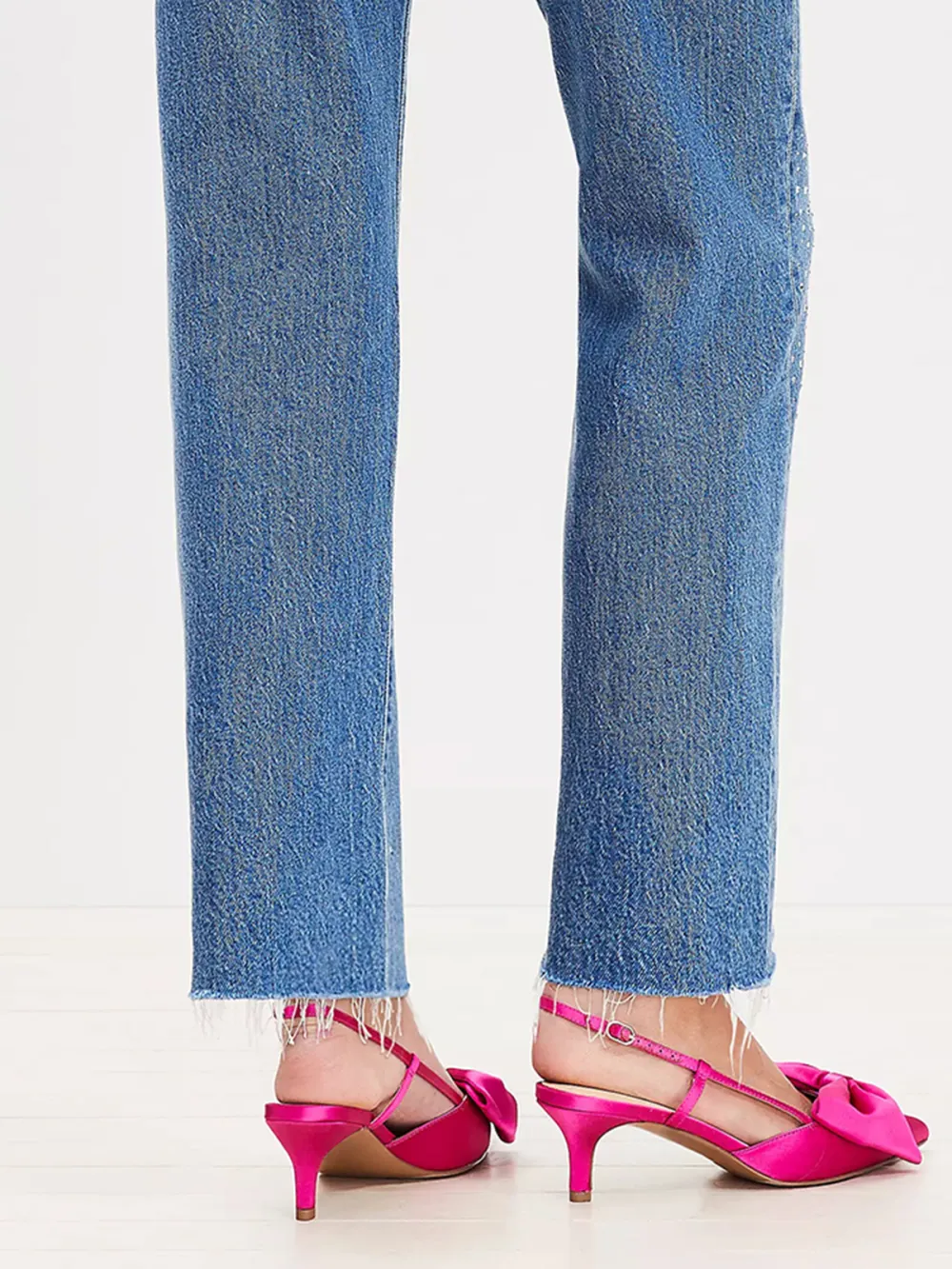 Sparkle Fresh Cut High Rise Straight Jeans in Classic Mid Wash