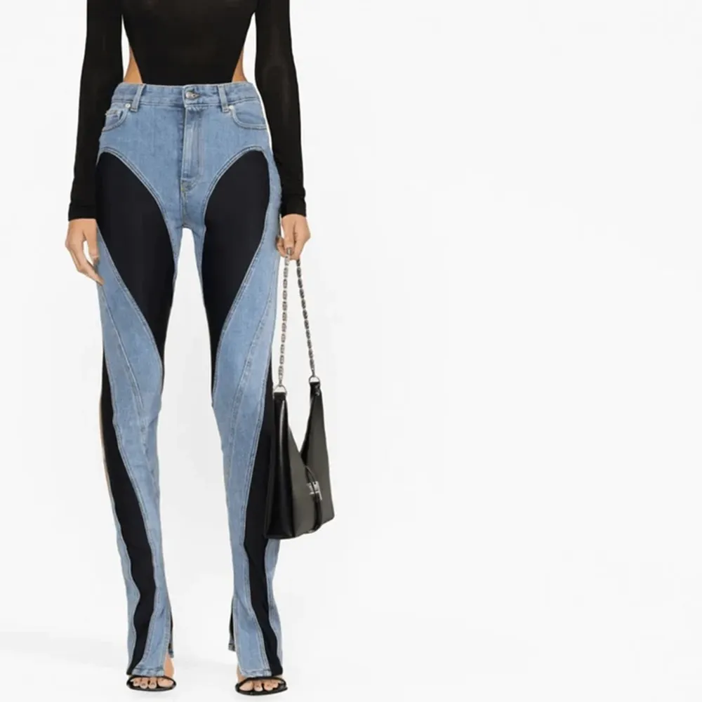 Epic Girl Two-Tone High Waist Jeans