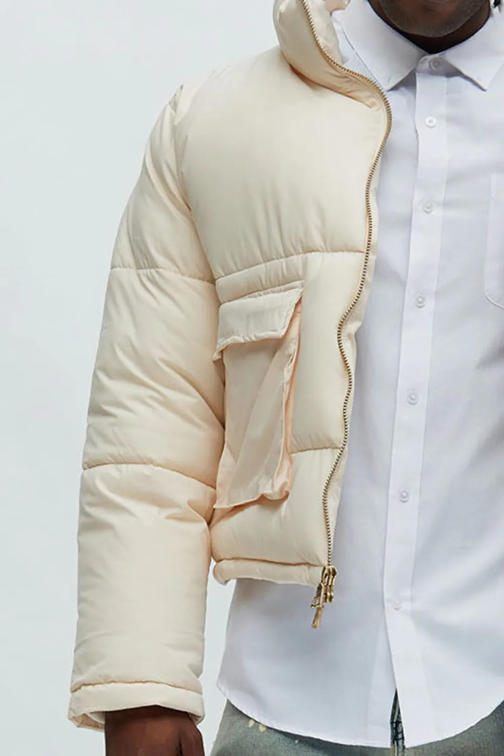 Woodruff Cropped Puffer - Cream