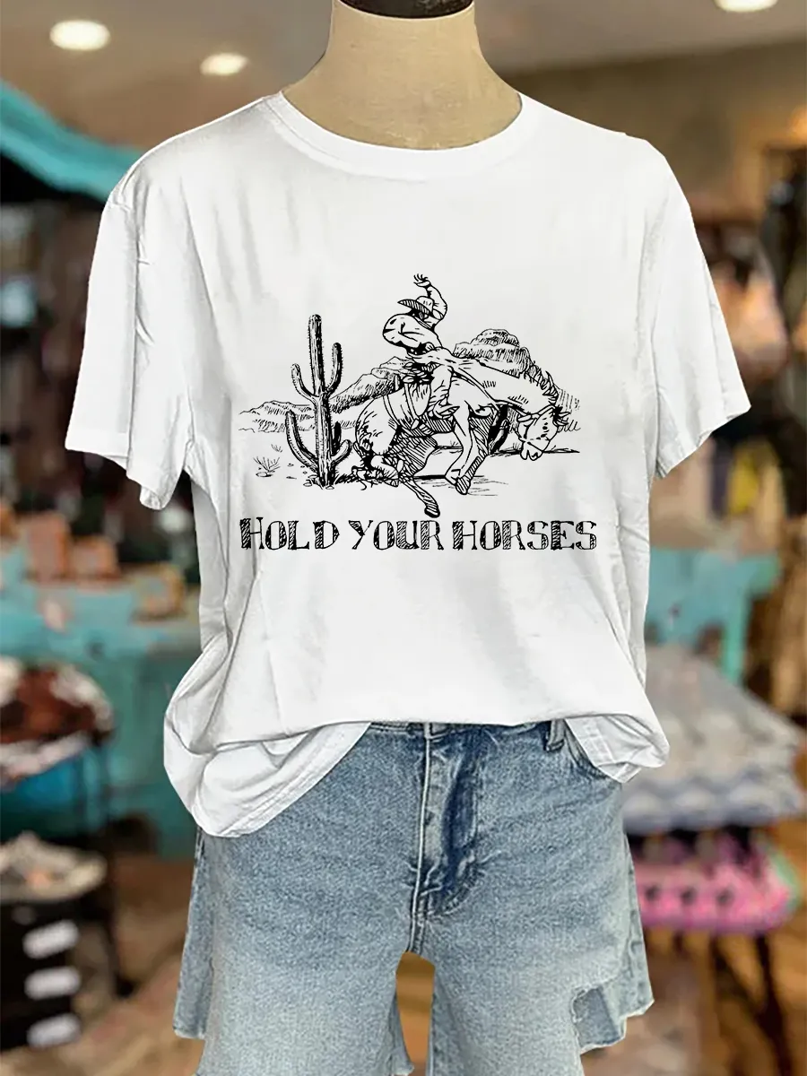 Hold Your Horses Comfort Color T-shirt