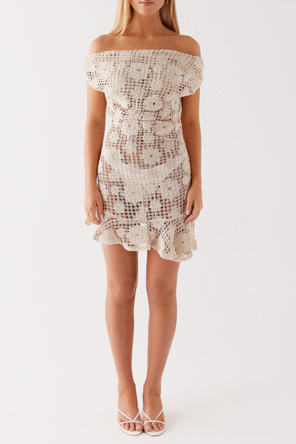 Sunnyside Crochet Mini Dress