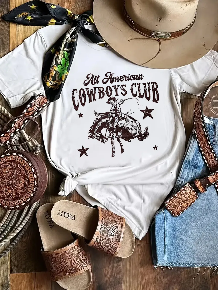 All American Cowboy Club T-shirt