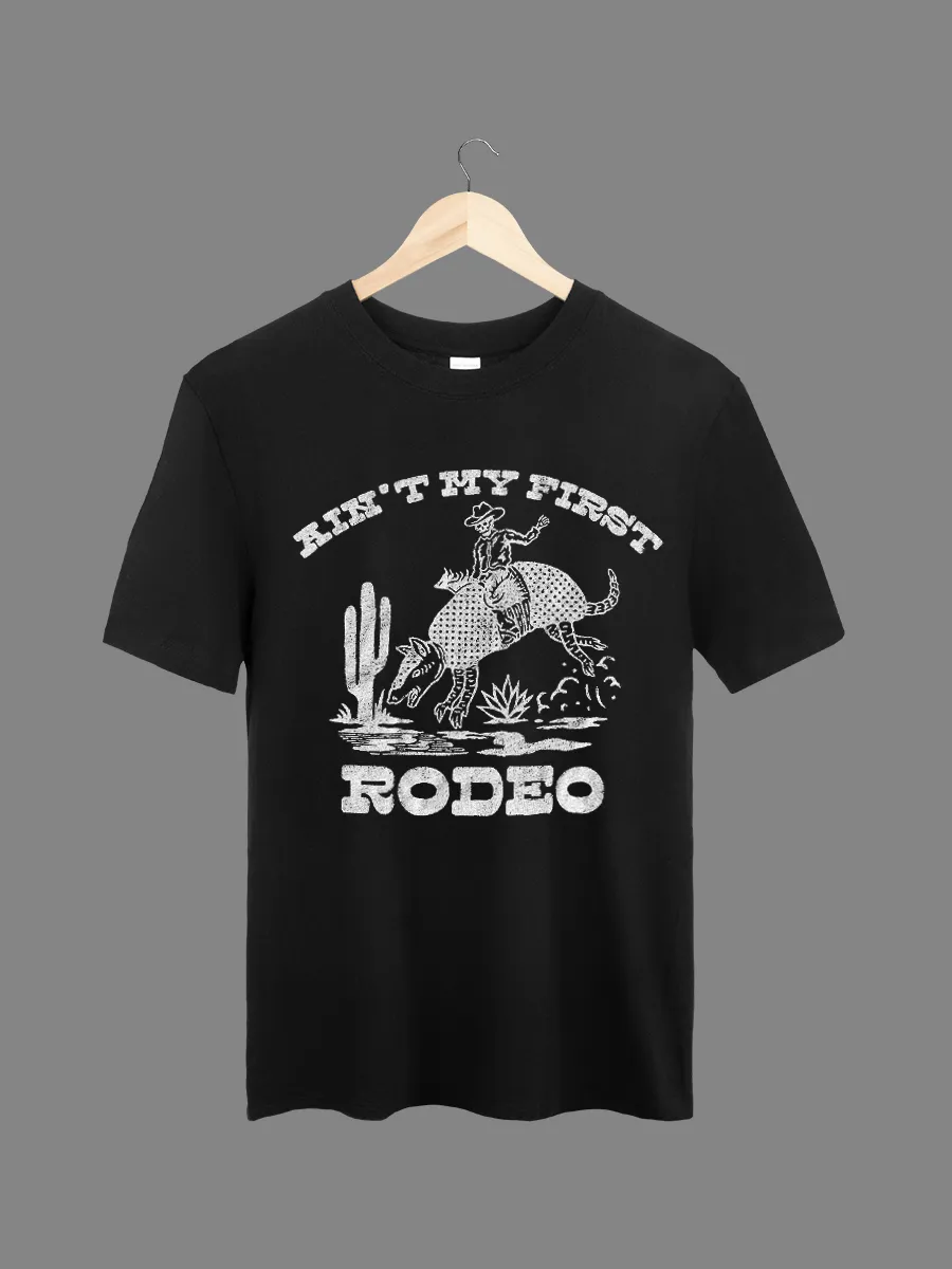 Retro Wild West Cowboy Athletic T-shirt