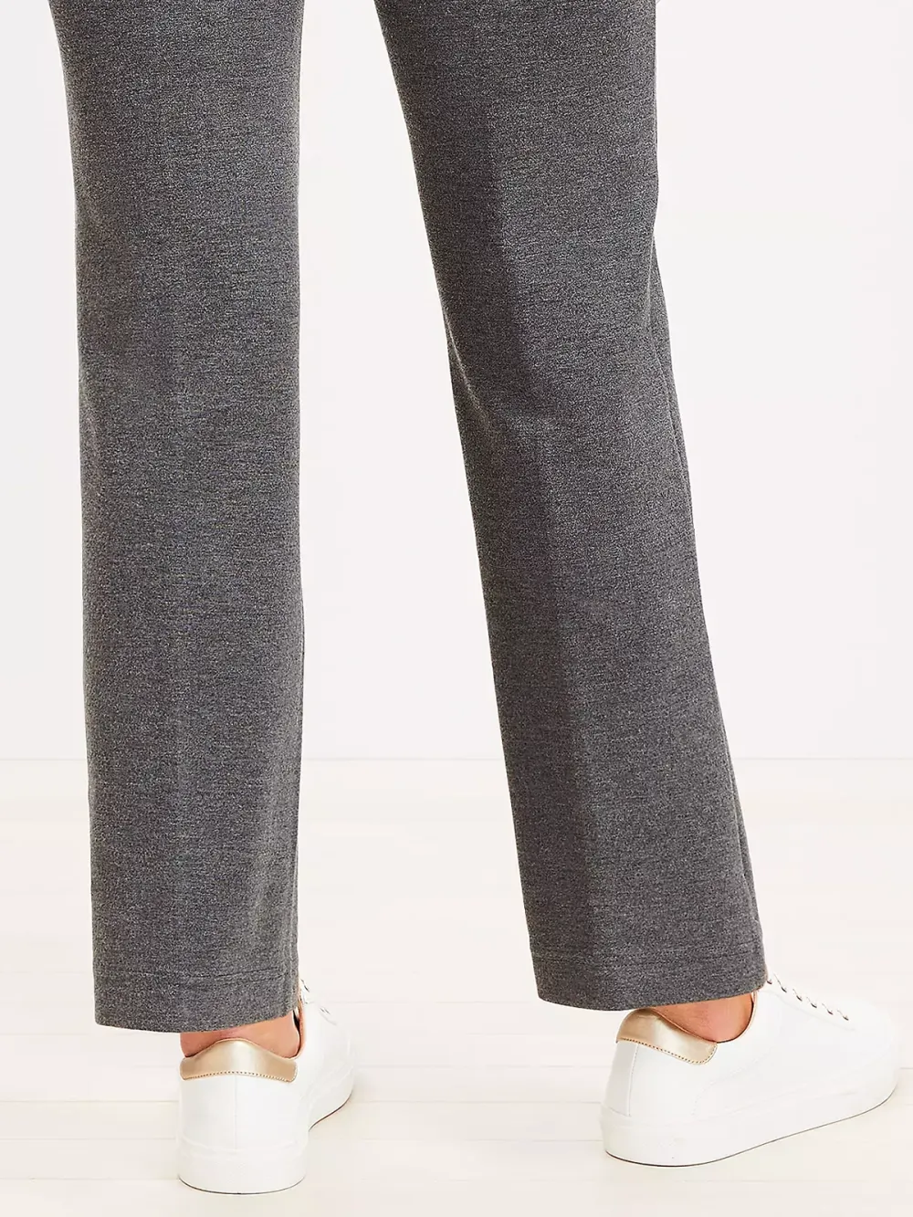 Heathered Ponte Straight Pants