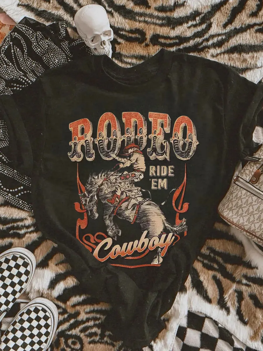 Retro Country Western Ranch Graphic T-shirt