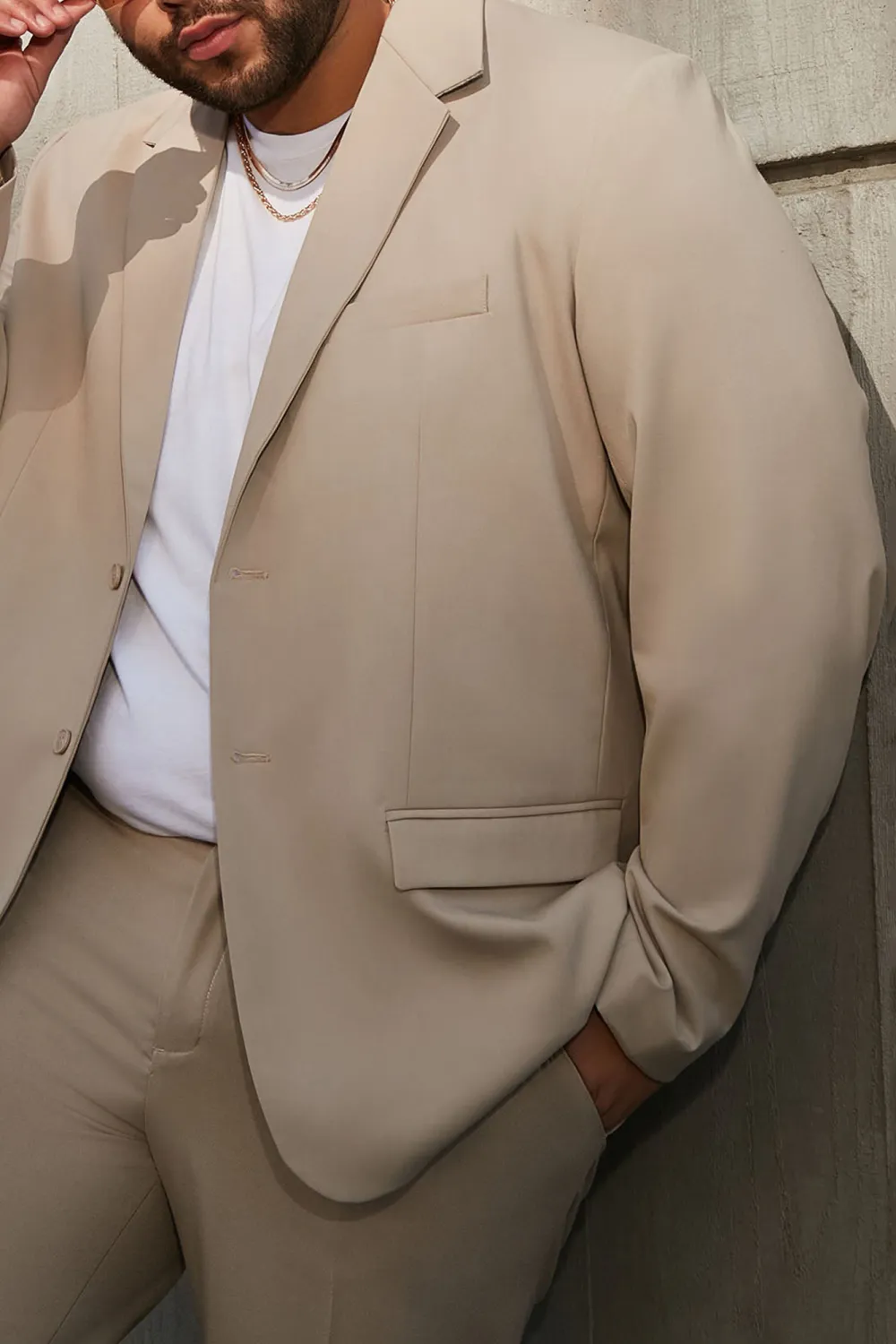 The Modern Stretch Suit Jacket - Tan