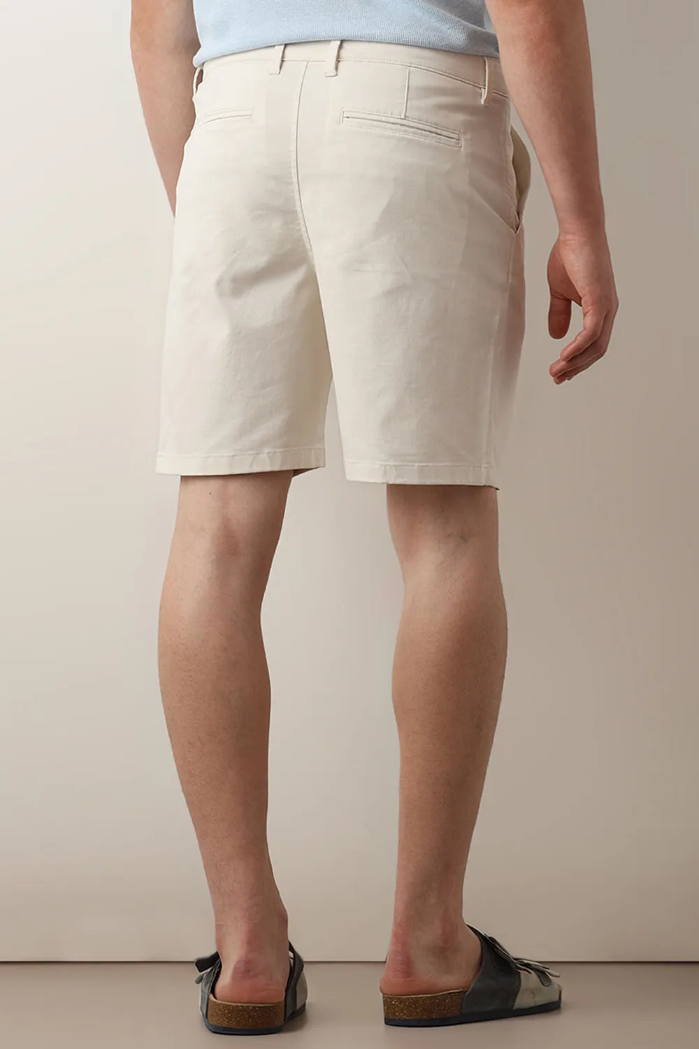 Olive Mid Rise Chino Shorts