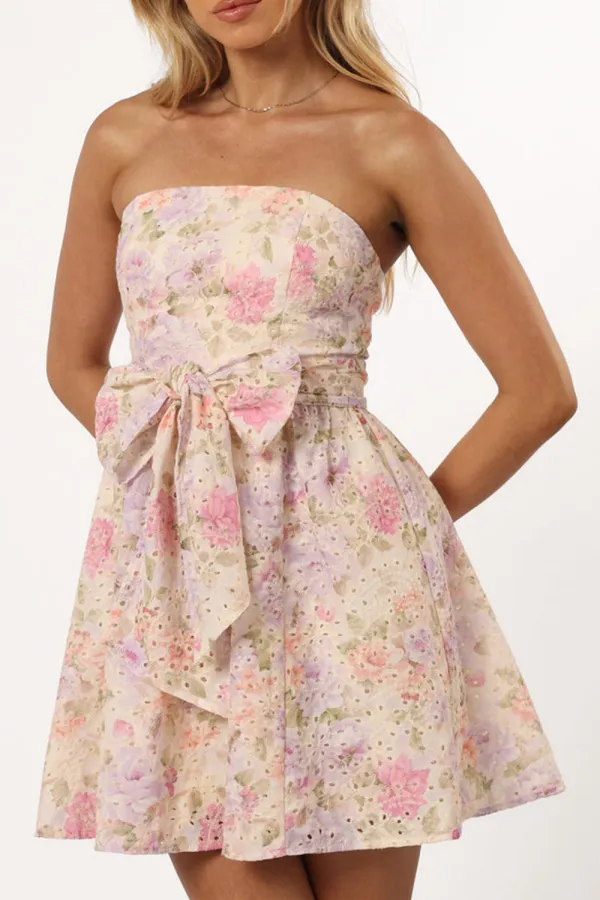 KITURA MINI DRESS - PINK FLORAL