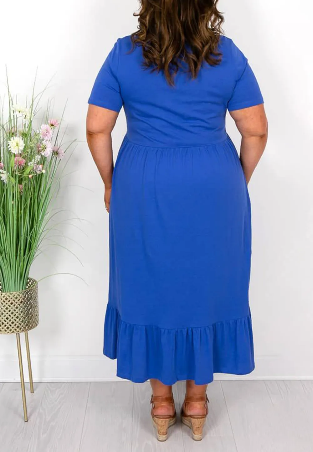 Royal Blue Cotton Dress