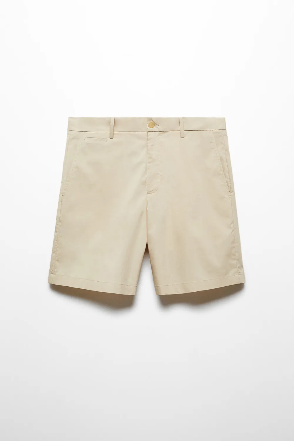 Slim fit cotton Bermuda shorts