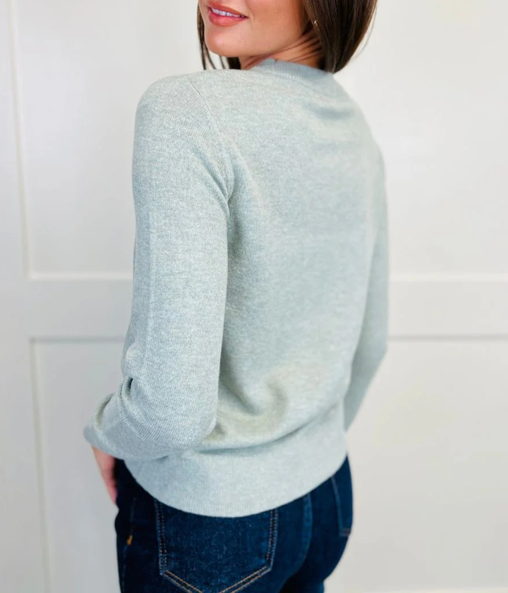 Sage Green Recycled Blend Jumper