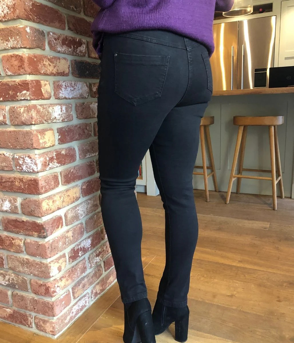 Black Stretch Slim Leg Jeans