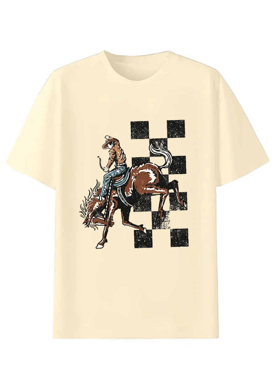 Checkered Mustang T-shirt