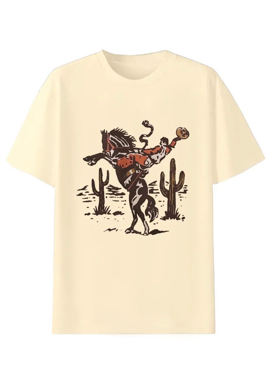 Rearing Horse Cowboy T-shirt