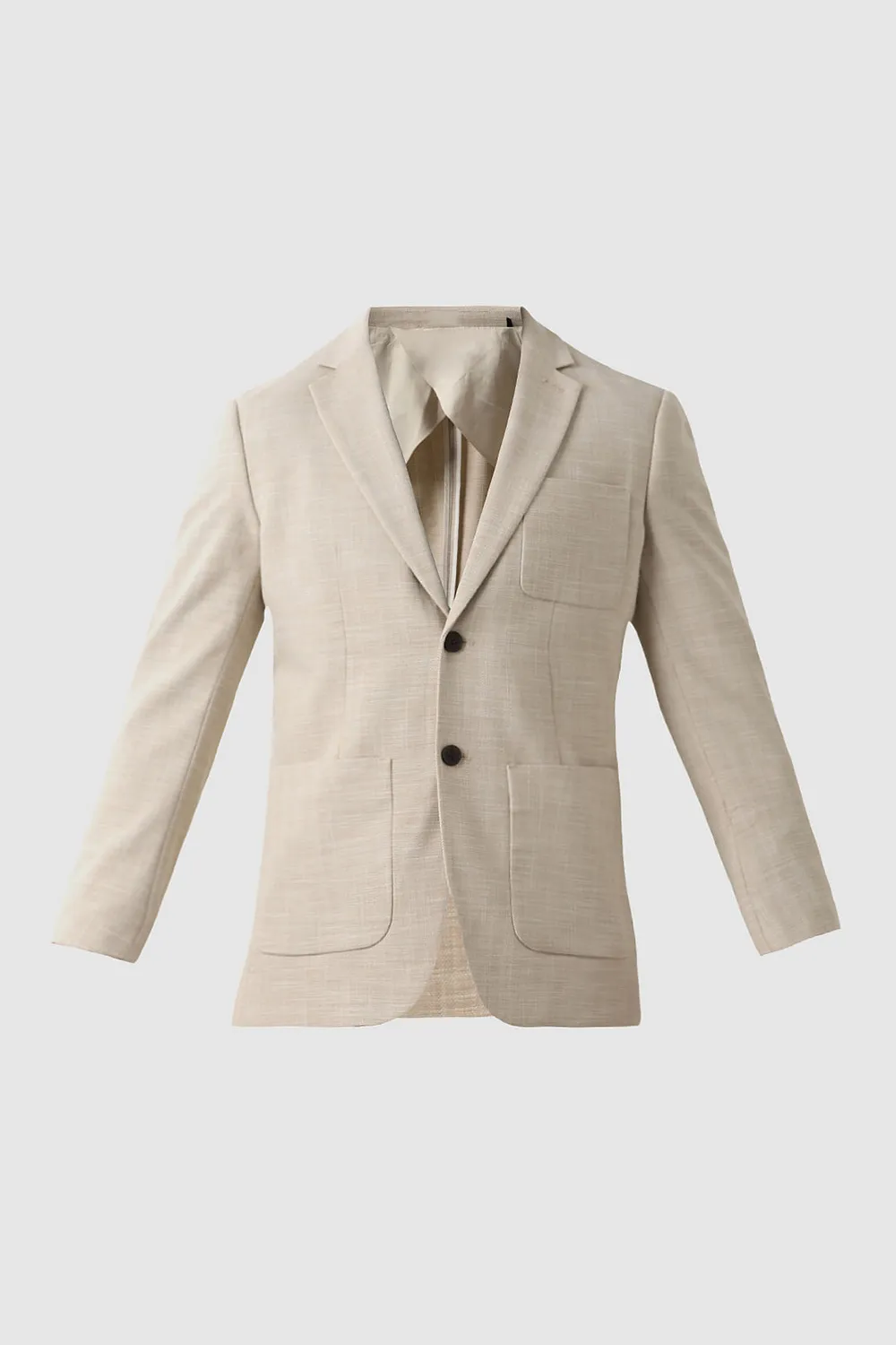 Beige Structured Blazer