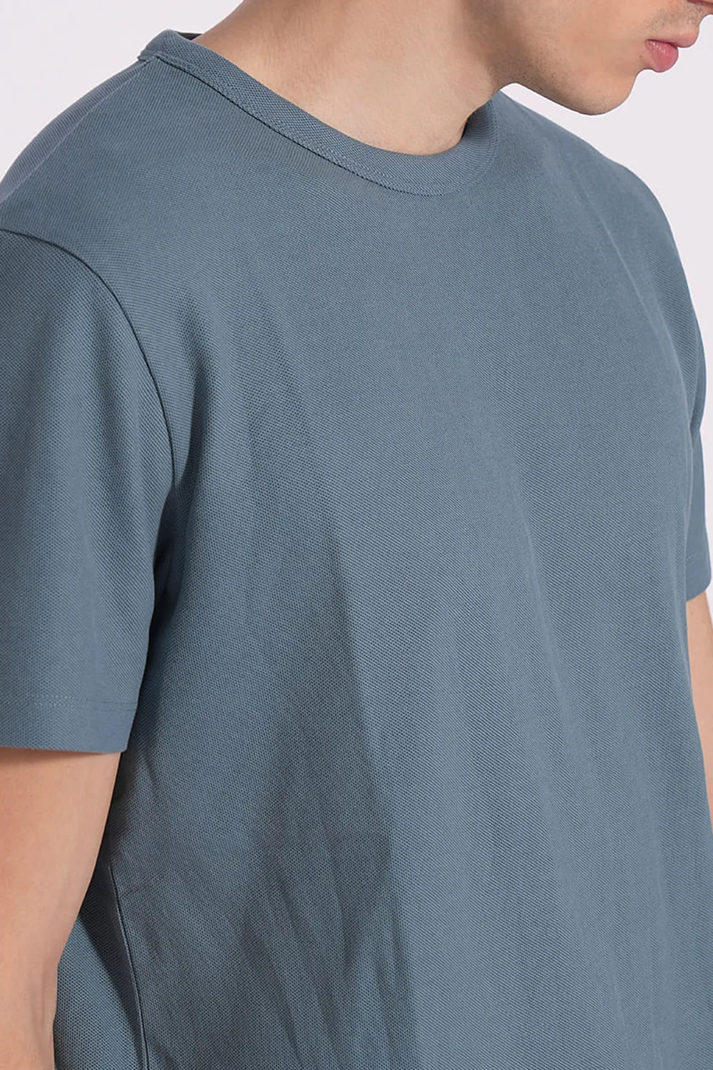 Blue Organic Cotton T-shirt