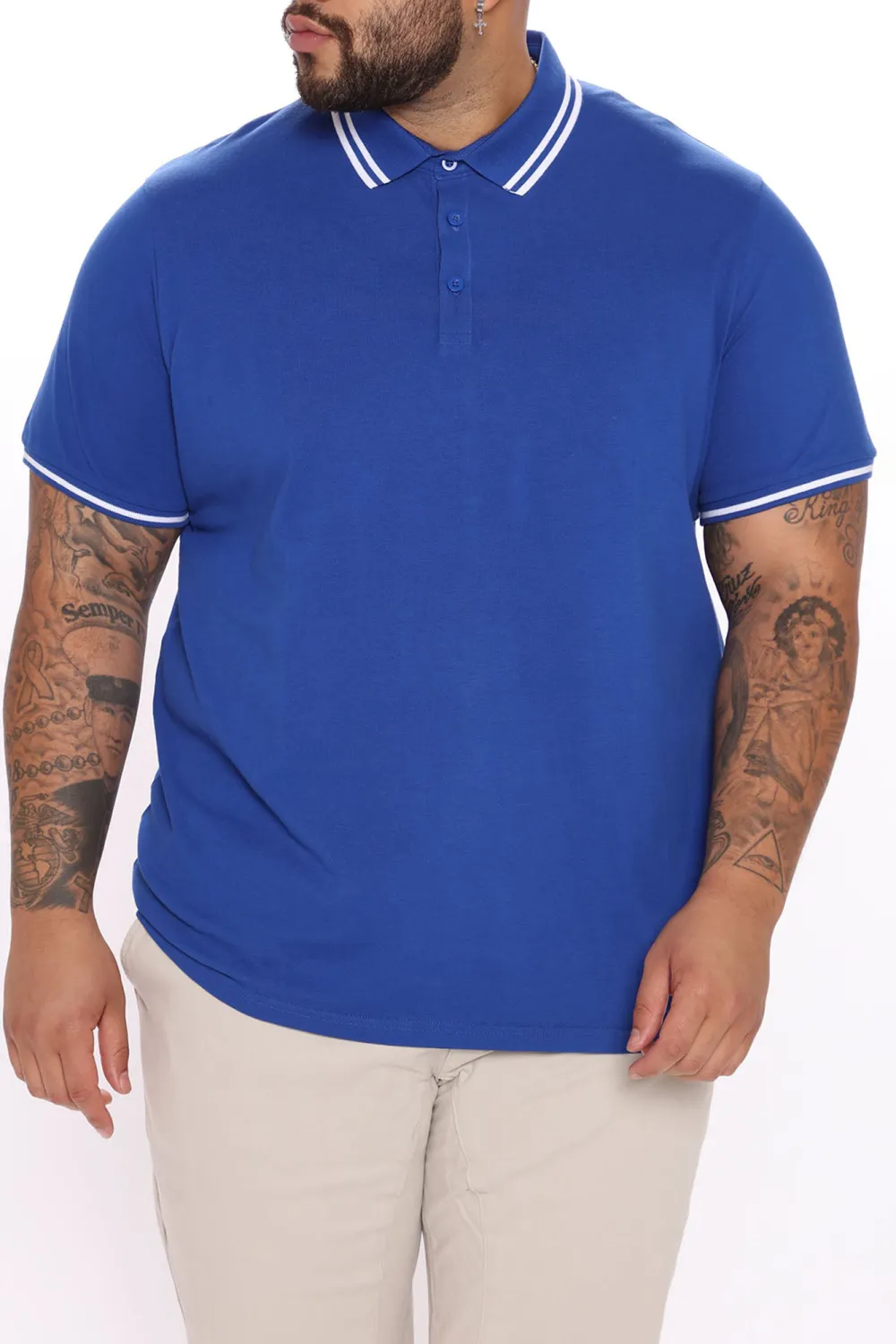 Wilson Short Sleeve Polo - Royal Blue