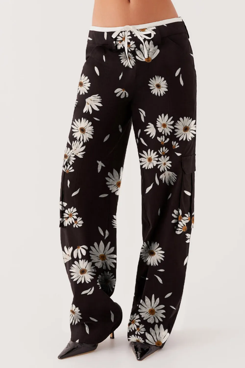 Grace Lily Cargo Pants - Black