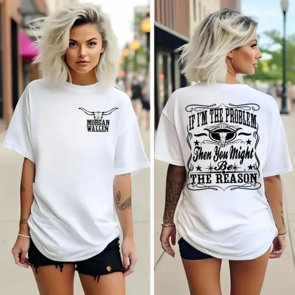 I'm Thee Problem, Country Music Merch, W@llenn2 Sides Hoodie, Country Fans Top, Whiskey Unisex Sweater Pullover Tee