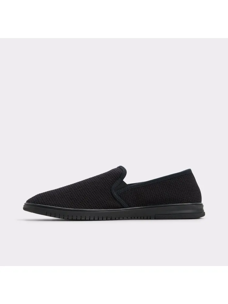 Black Comfortable Knit Textile Shoes