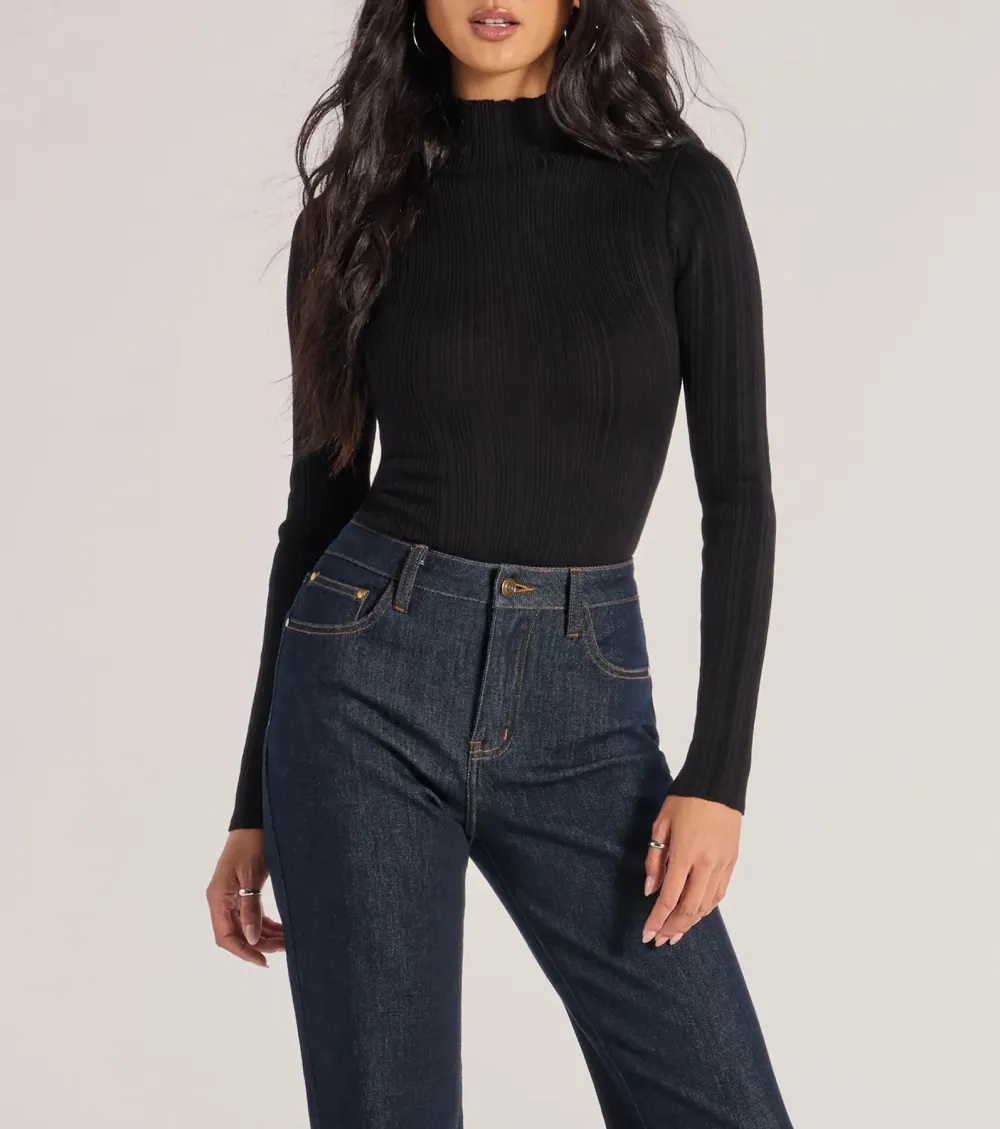 Winter Slay Turtleneck Long Sleeve Bodysuit