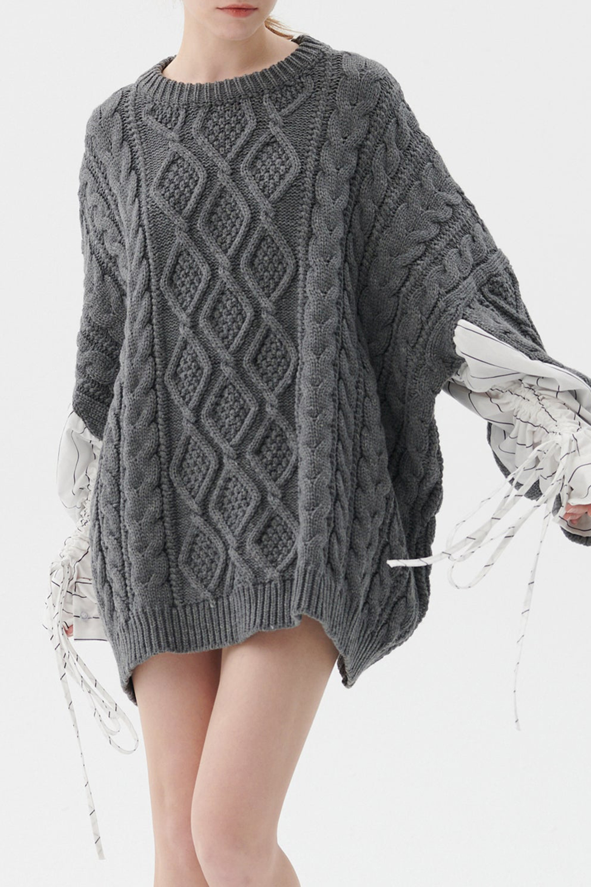 Sadie Shirt Combo Knit Pullover