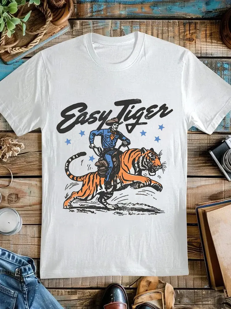 Easy Tiger Western Grunge Cowboy T-shirt