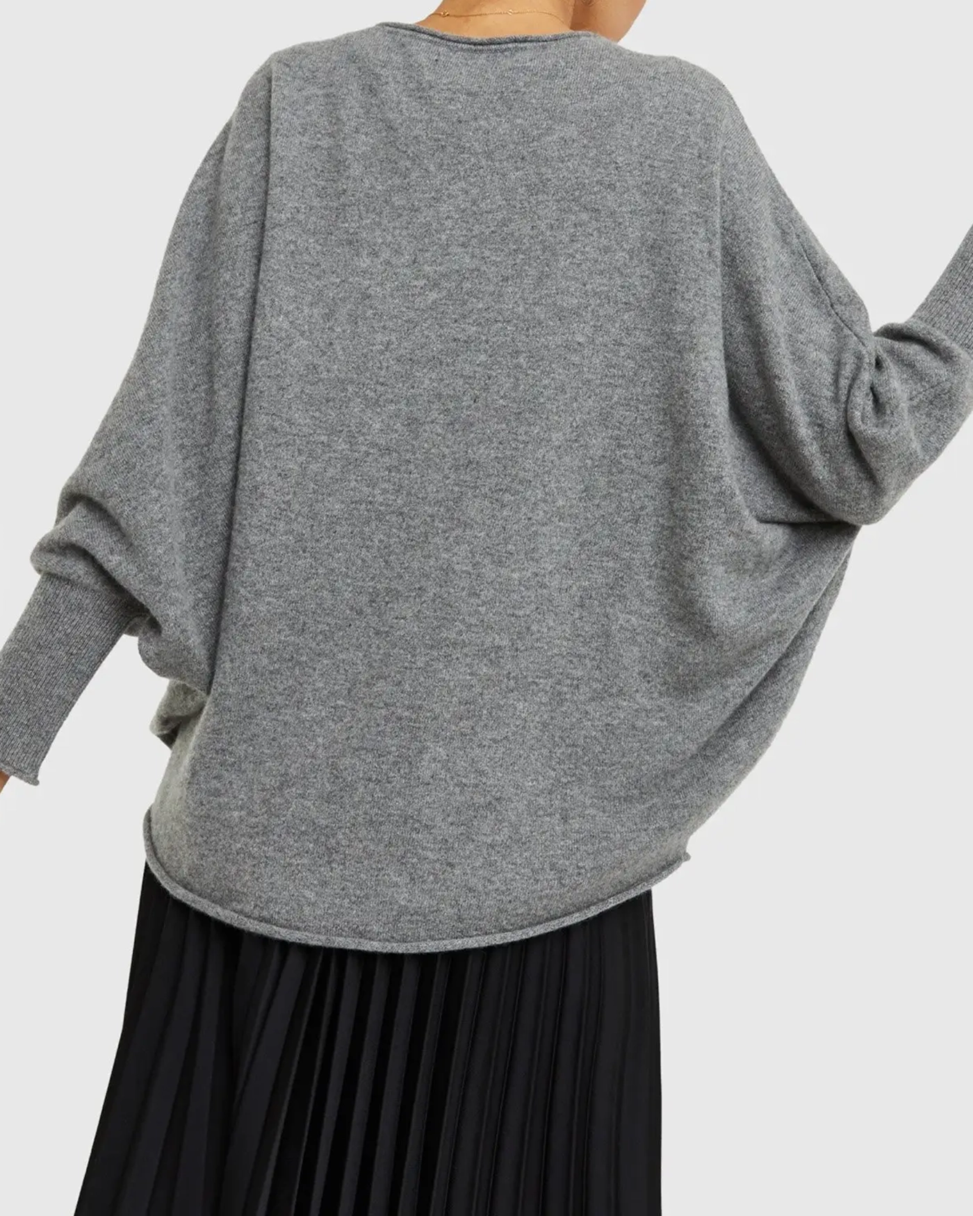 Batwing Mongolian Cashmere Sweater